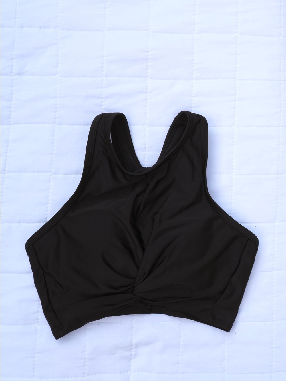 Kona Sol High Neck Black Bikini Top